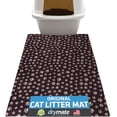 thumbnail image 1 of Drymate Original Cat Litter Mat, Contains Mess from Box for Cleaner Floors, Urine-Proof, Soft on Kitty Paws -Absorbent/Waterproof- Machine Washable, Durable (20”x28”)(Paw Path Tan), 1 of 6
