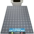 thumbnail image 1 of Drymate Original Cat Litter Mat, Contains Mess from Box for Cleaner Floors, Urine-Proof, Soft on Kitty Paws -Absorbent/Waterproof- Machine Washable, Durable (29”x36”)(Indigo Grey), 1 of 6