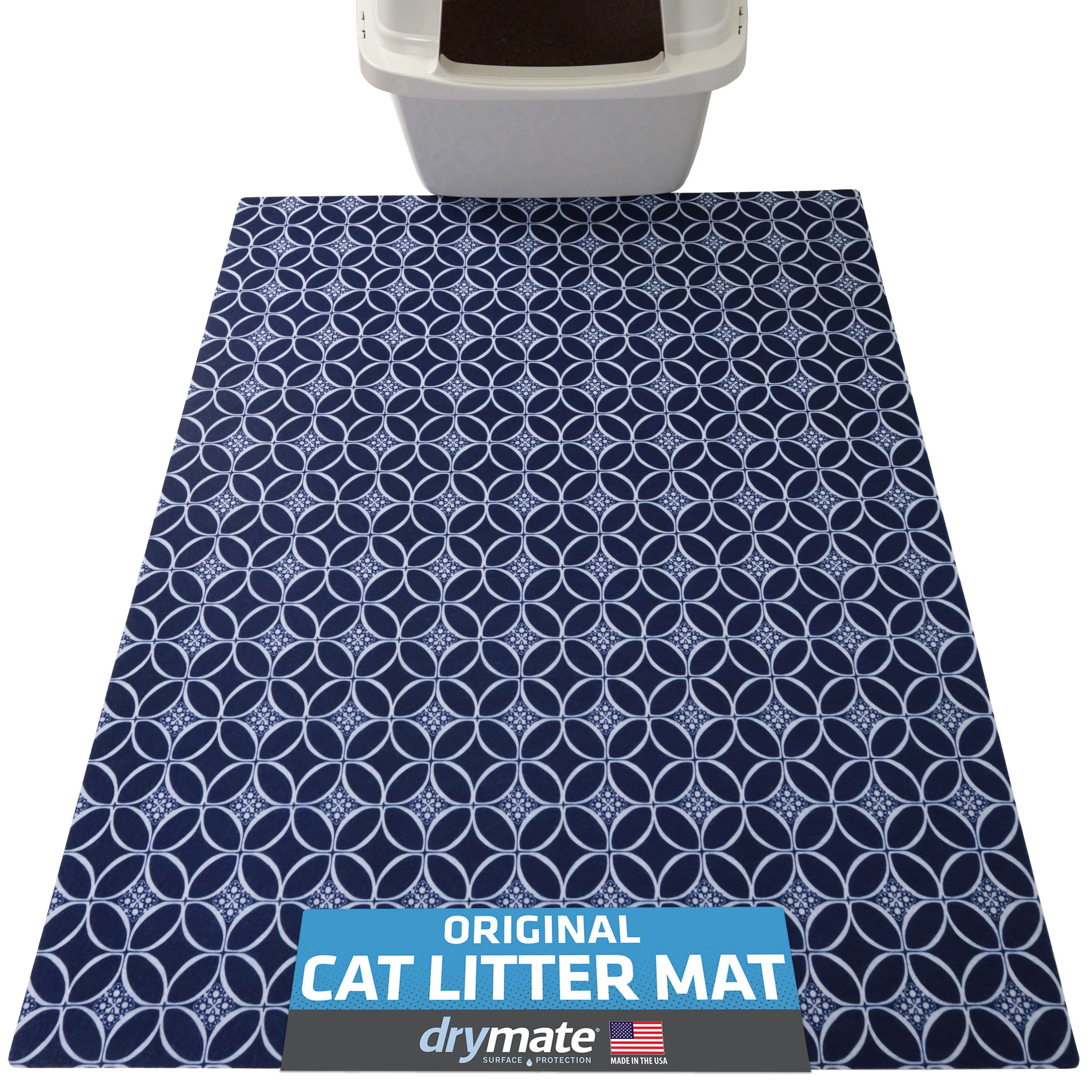 Drymate Original Cat Litter Mat, Contains Mess from Box for Cleaner