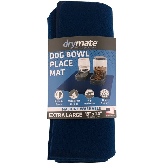 Drymate Pet Bowl Place Mat, Gravity Feeder Mat, XL Dog Bowl Placemat