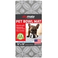 thumbnail image 1 of Drymate Pet Bowl Placemat, Dog & Cat Food Feeding Mat (12" x 19") - Absorbent Fabric, Waterproof Backing, Machine Washable, 1 of 8