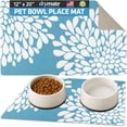 thumbnail image 1 of Drymate Pet Bowl Placemat, Dog & Cat Food Feeding Mat - Absorbent Fabric, Waterproof Backing, Slip-Resistant - Machine Washable/Durable (12” x 20”) (Rejuvenation Blue), 1 of 4