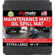 Drymate Premium Maintenance Mat Oil Spill Garage Floor Mat (60" x 72"), Absorbent, Waterproof, Contains Liquids, Protects Garage Surface or Driveway, Reusable, Washable, Durable