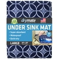 thumbnail image 1 of Drymate Under Sink Mat, Waterproof Cabinet Protection Mats for Kitchen & Bathroom, Absorbent Shelf Liners, Slip-Resistant, Non-Adhesive, Machine Washable, Durable (USA Made)(24”x29”)(Indigo), 1 of 8