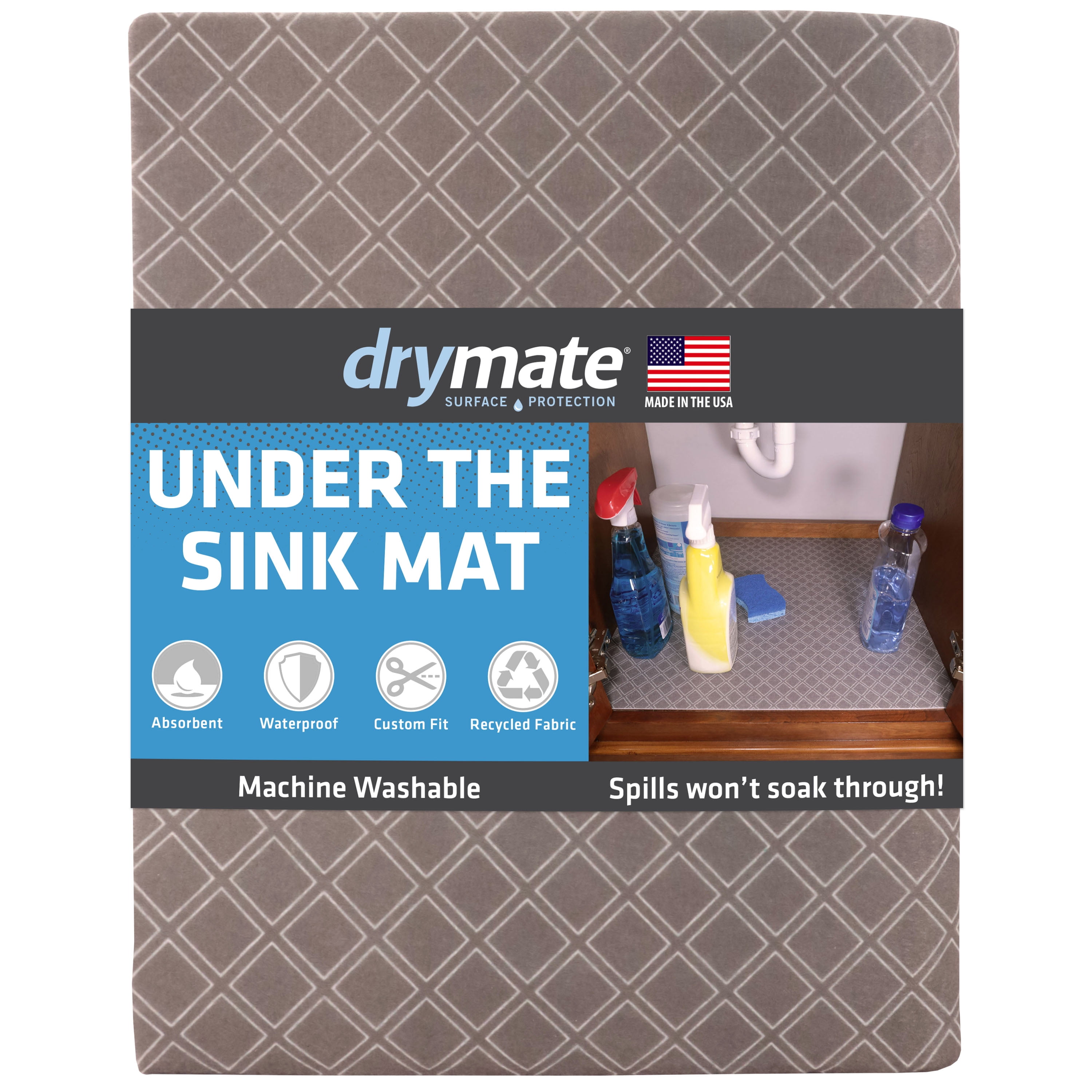 Drymate Under Sink Mat, Waterproof Protection Mats for Kitchen
