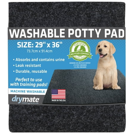 Drymate Washable Potty Pad, Training Mat to Contain Liquids - For Dogs, Cats, and all other animals.