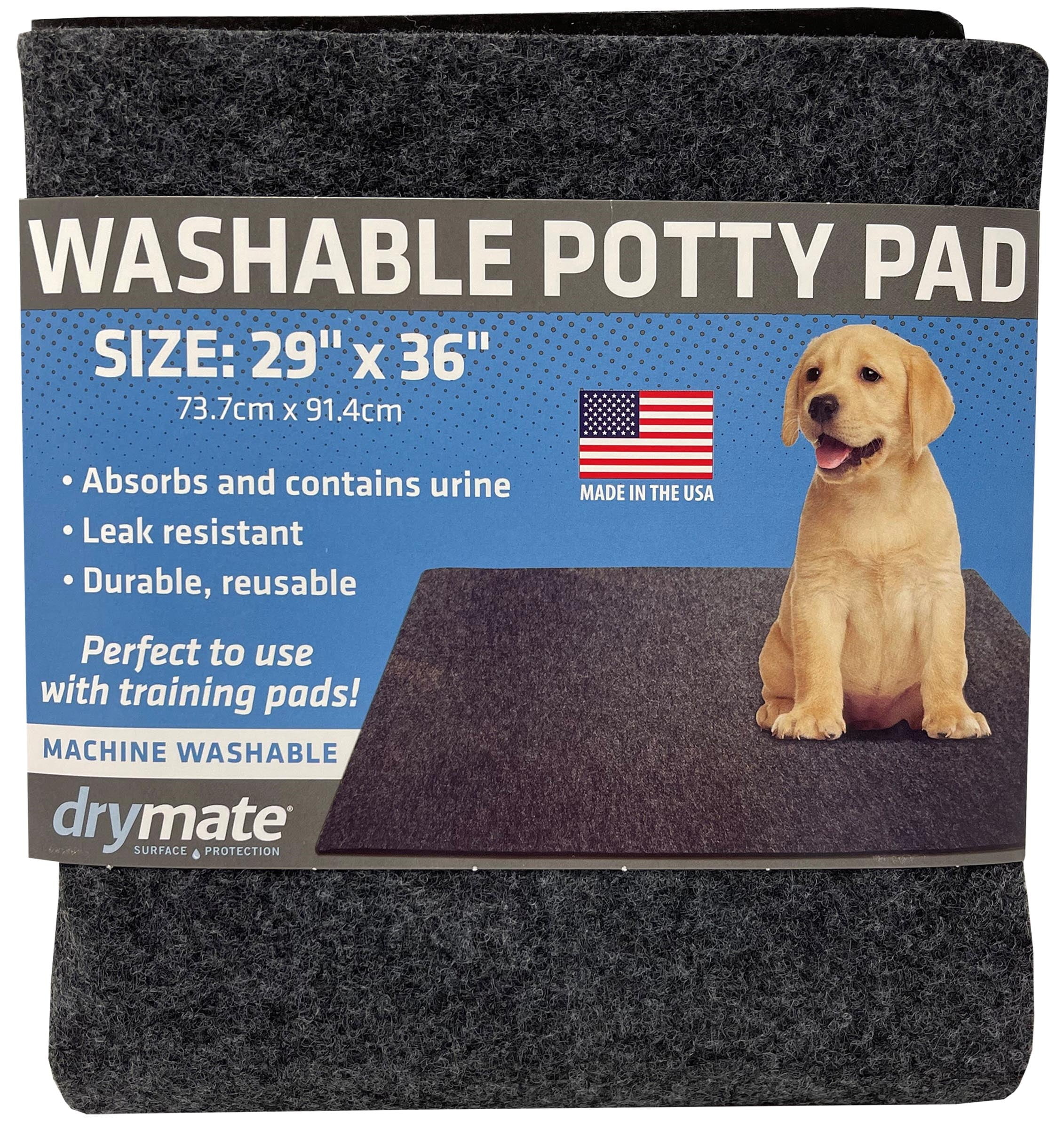 Drymate Washable Potty Pad, Training Mat to Contain Liquids - For Dogs,  Cats, and all other animals. 