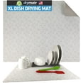thumbnail image 1 of Drymate XL Dish Drying Mat, Oversized (19”x24”), Low-Profile, Super Absorbent, Quick Dry Fabric, Waterproof & Slip-Resistant, for Kitchen Counter, Trimmable, Easy to Clean (USA Made)(Tan), 1 of 7