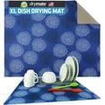 thumbnail image 1 of Drymate XL Dish Drying Mat, Oversized (19”x24”), Low-Profile, Super Absorbent, Quick Dry Fabric, Waterproof & Slip-Resistant, for Kitchen Counter, Trimmable, Easy to Clean (Medicine Blue), 1 of 7