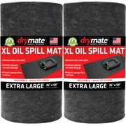 Drymate Oil Spill Mat (29" x 36"), Premium Absorbent Oil Pad, Reusable, Washable, Durable, Waterproof Backing Contains Liquids, Protects Garage Floor Surface