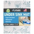 thumbnail image 1 of Drymate XL Under Sink Mat, Waterproof Cabinet Protection Mats for Kitchen & Bathroom, Absorbent Shelf Liners, Slip-Resistant, Non-Adhesive, Machine Washable, Durable (24”x59”)(Light Blue), 1 of 8