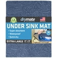 thumbnail image 1 of Drymate XL Under Sink Mat, Waterproof Cabinet Protection Mats for Kitchen & Bathroom, Absorbent Shelf Liners, Slip-Resistant, Non-Adhesive, Machine Washable, Durable (USA Made)(24”x59”)(Blue), 1 of 8