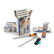 Dryrod Damp Proofing Rods DPC Kit Treats 39ft 9 Wall - 20+ Years DIY Rising Damp Treatment Clear