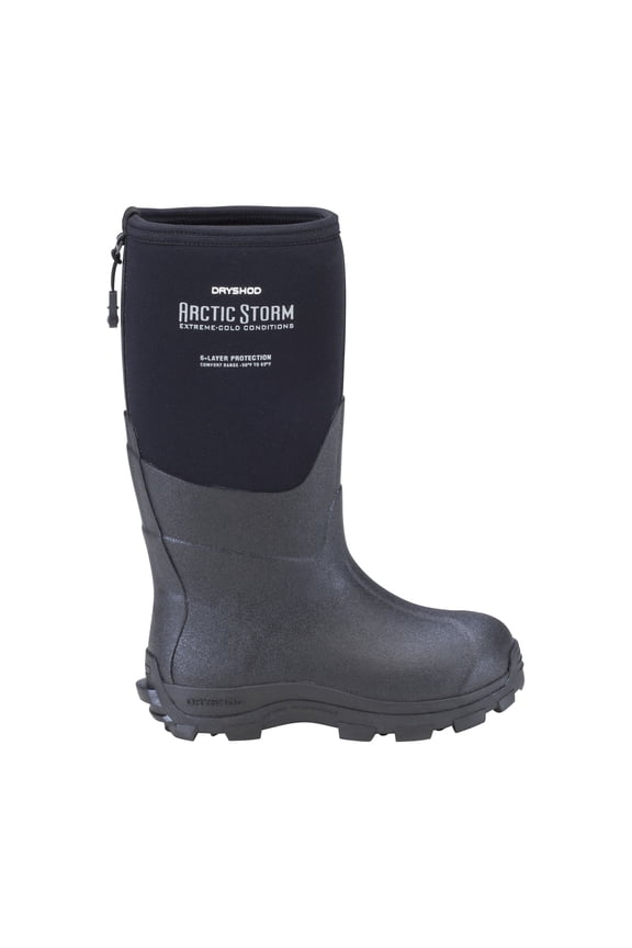 Boys Arctic Storm Kids Hi Cut Black/Grey Boot in Size Child 12