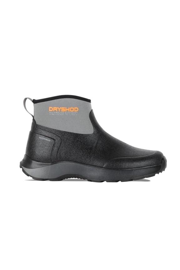 Evalusion All-Around Cuff Rain Boots, Black/Grey, Size 7, Waterproof, Durable (EVA-MC-BLK-M07)
