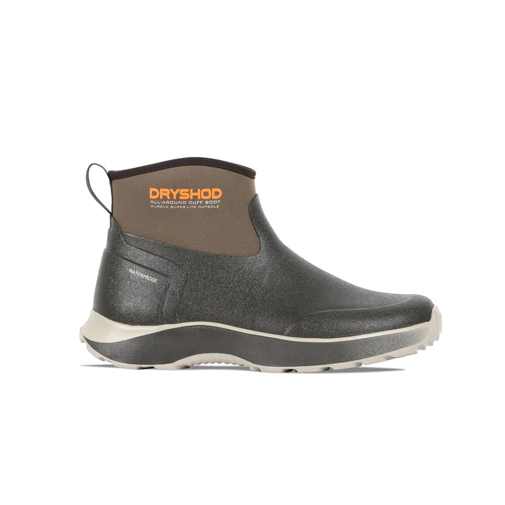 Dryshod Evalusion All-Around Cuff Rain Boots, Brown/Cream, Size 10.5, Waterproof, Lightweight (EVA-MC-BR-M10.5)