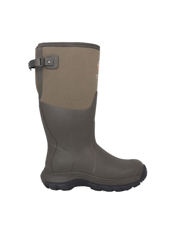 Evalusion Max Gusset Boots, Khaki/Timber, Men's Size 9, Waterproof, DUREVA Outsole, Breathable Lining (EVMG-MH-BR-M09)