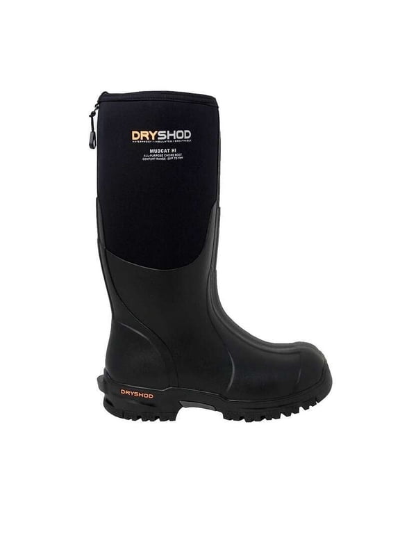 Mens Mudcat High Farm Boot Black Orange MDC-MH-BK Waterproof Lightweight