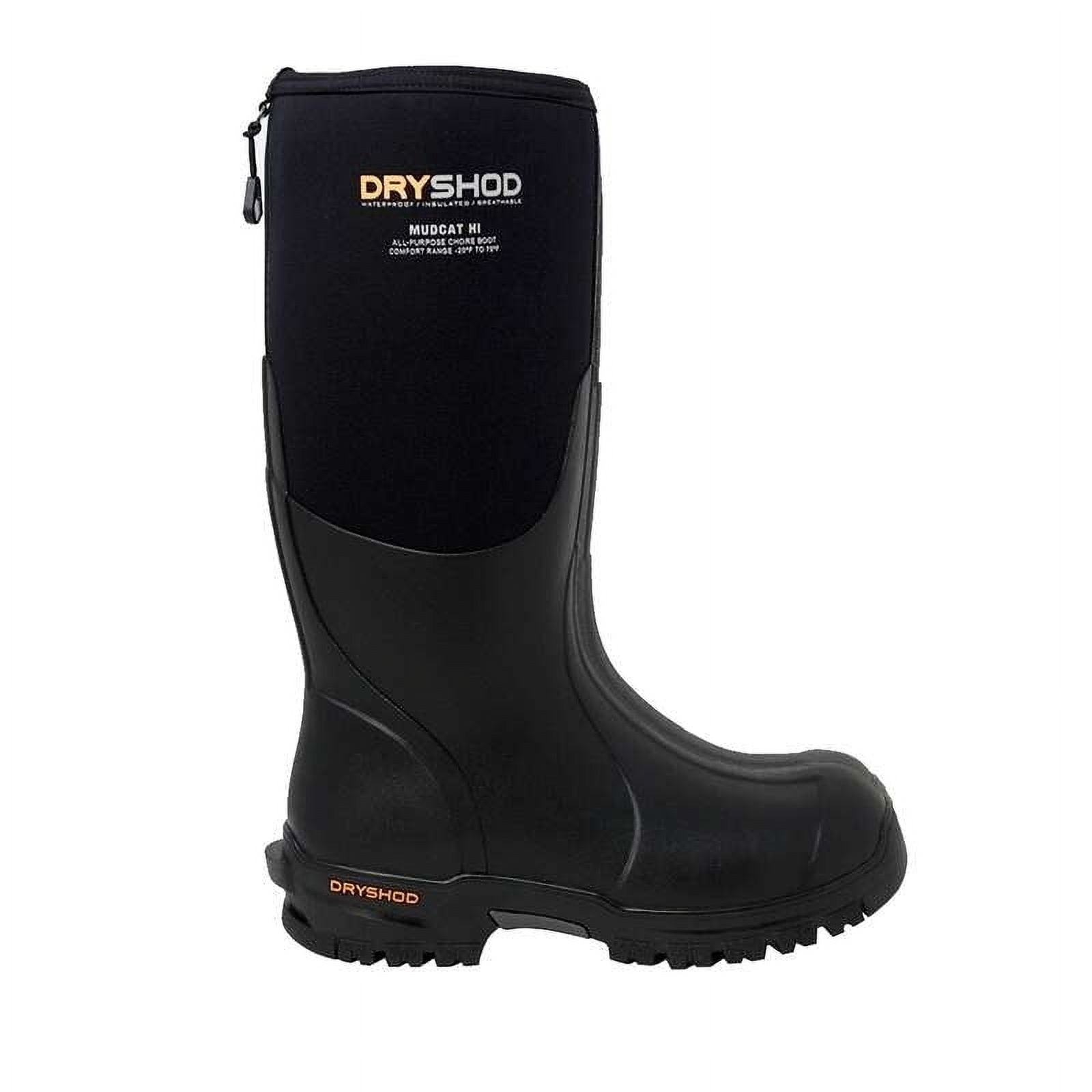 High Ruggedness Dryshod Men's Mudcat High Rugged Knee Work Boot Round Toe - MDC-MH-BK 9 ...