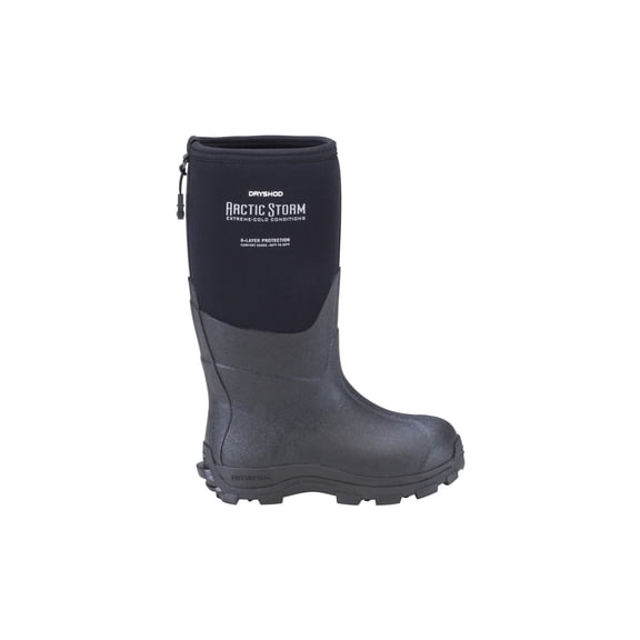 Dryshod Girls Arctic Storm Kids Hi Cut Black/Blue Boot in Size Youth 06