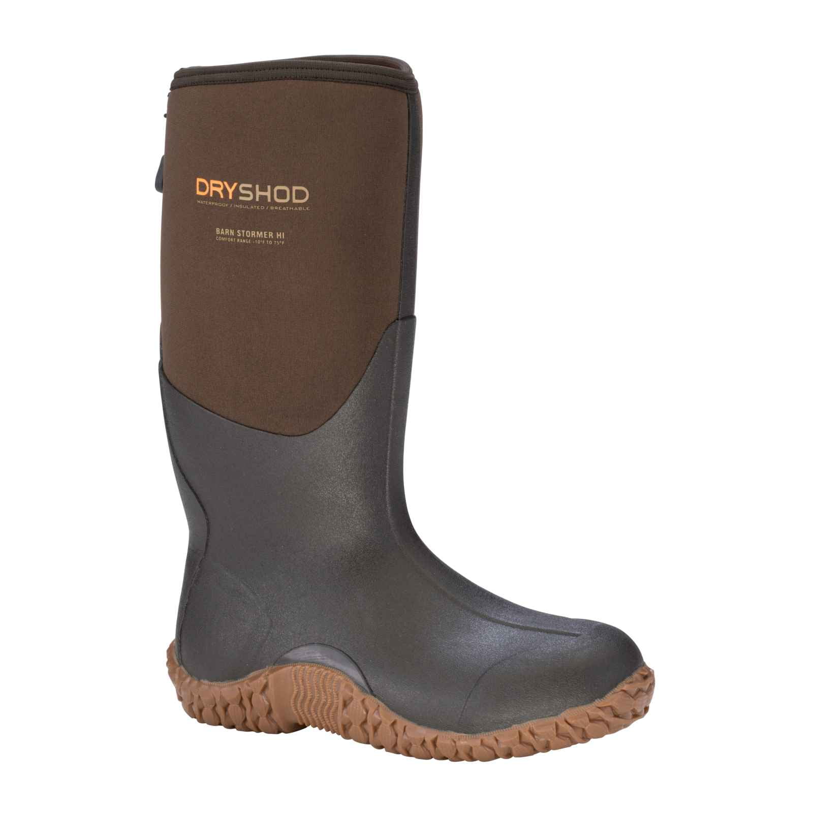 Dryshod Men's Barnstormer Hi Cut Farm & Ranch Brown/Peanut Boots, BSM ...