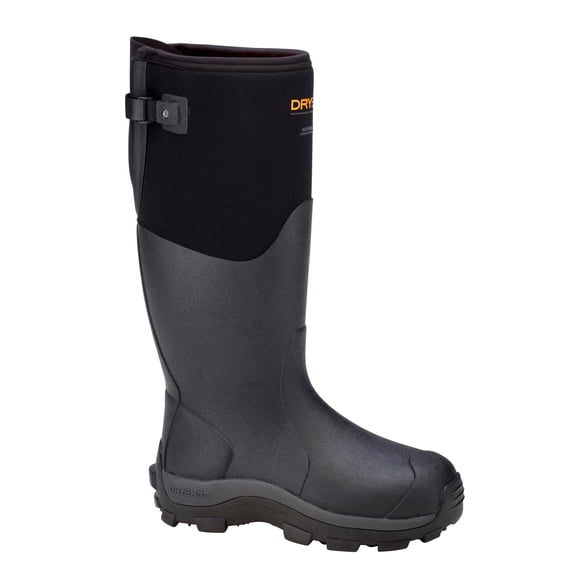 Dryshod Men's Haymaker Gusset Hi Cut Black Boot in Size 16