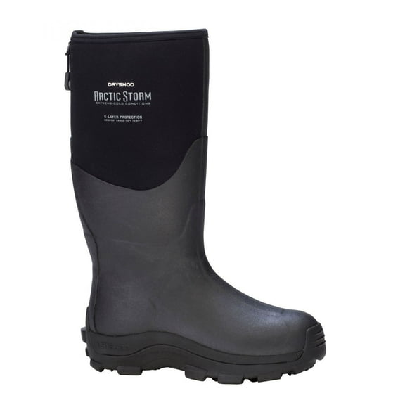 Dryshod Mens Arctic Storm Waterproof Winter Boot Black Grey ARS-MH-BK One Size