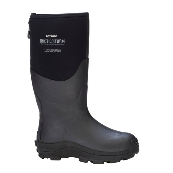 Dryshod Mens Arctic Storm Waterproof Winter Boot Black Grey ARS-MH-BK One Size