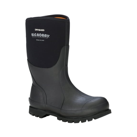Dryshod Men's Big Bobby Mid Cut Black/Grey Boot in Size 8