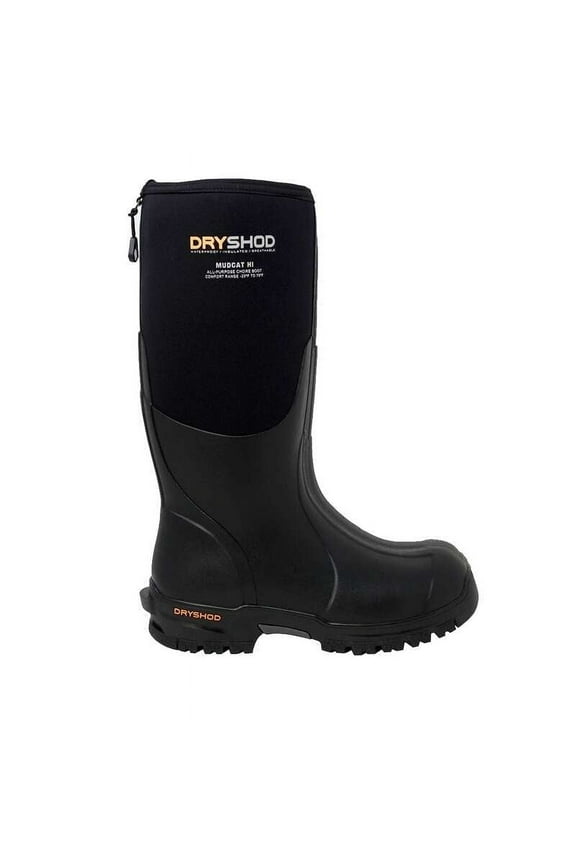 Mens Mudcat High Farm Boot Black Orange MDC-MH-BK Waterproof Lightweight