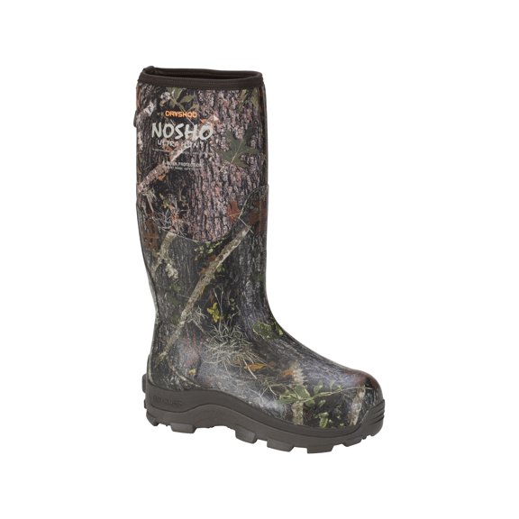 Dryshod Men's NoSho Ultra Hunt Waterproof Insulated Hunting Boots Densoprene Camo 12 D