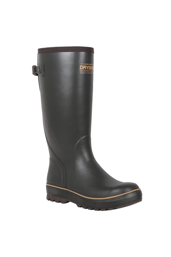 Mudslinger FLX Gusset Rain Boots, Brown, Size 7, Waterproof and Durable (MSXG-MH-MBR-M07)