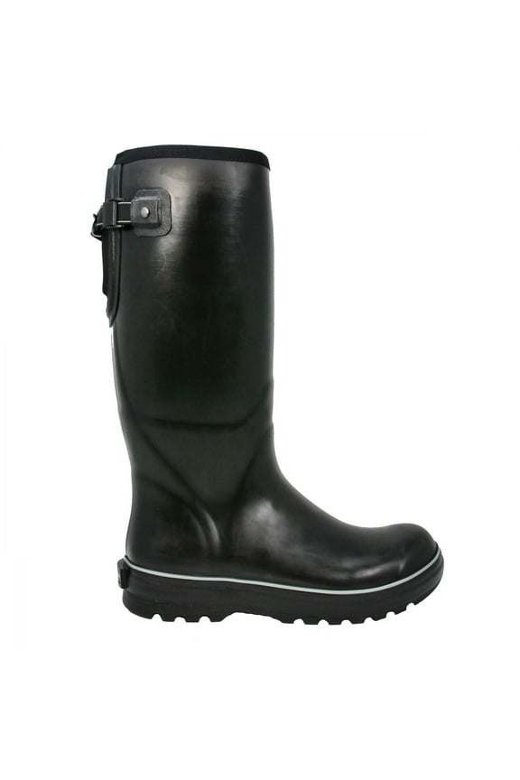 Mudslinger Gusset Rubber Farm Boots Black Grey Mens MDG-MH-BK Size One