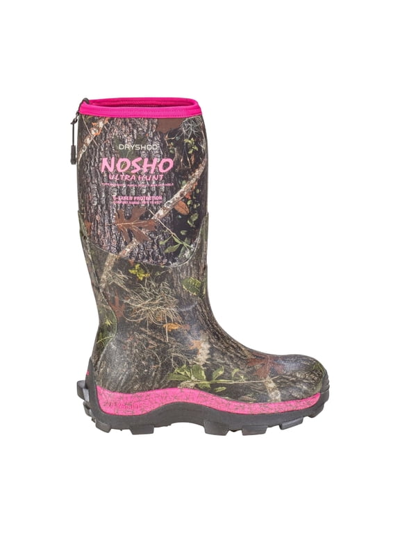 Women's NOSHO Ultra Hunt Cold-Conditions Hunting Boot Camo/Pink - MBM-WH-PN