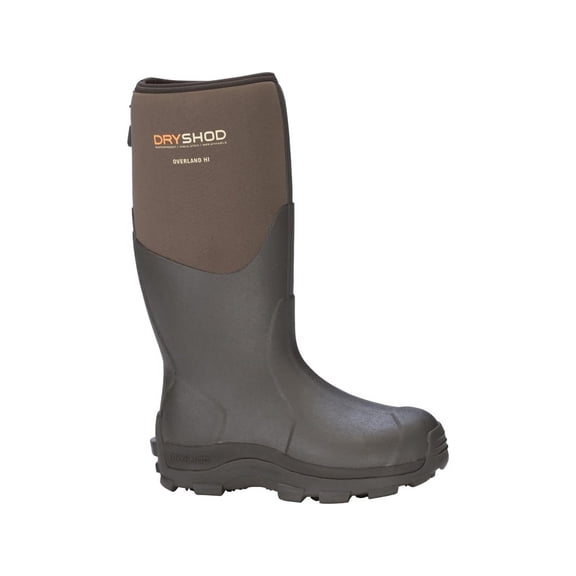 Dryshod Men's Overland Hi 17" Waterproof Hunting Boots Rubber/ Synthetic Khaki/Brown 10 D