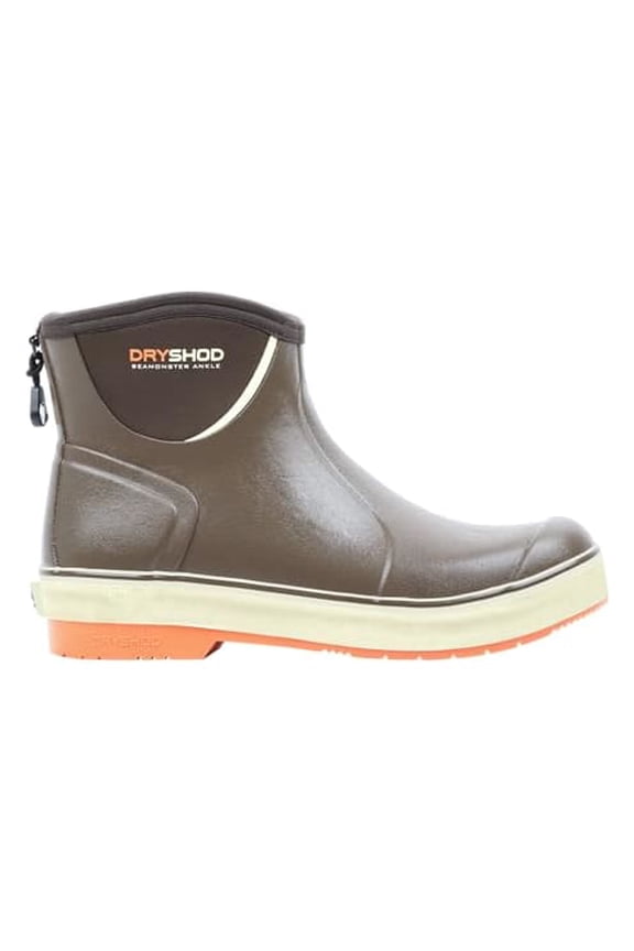 Seamonster FLX Ankle Rain Boots, Brown/Orange, Size 13, Waterproof, Durable (SMX-MA-BR-M13)