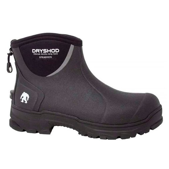 Dryshod Steadyeti Mens Cold Weather Ankle Boot Vibram Arctic Grip Black Grey
