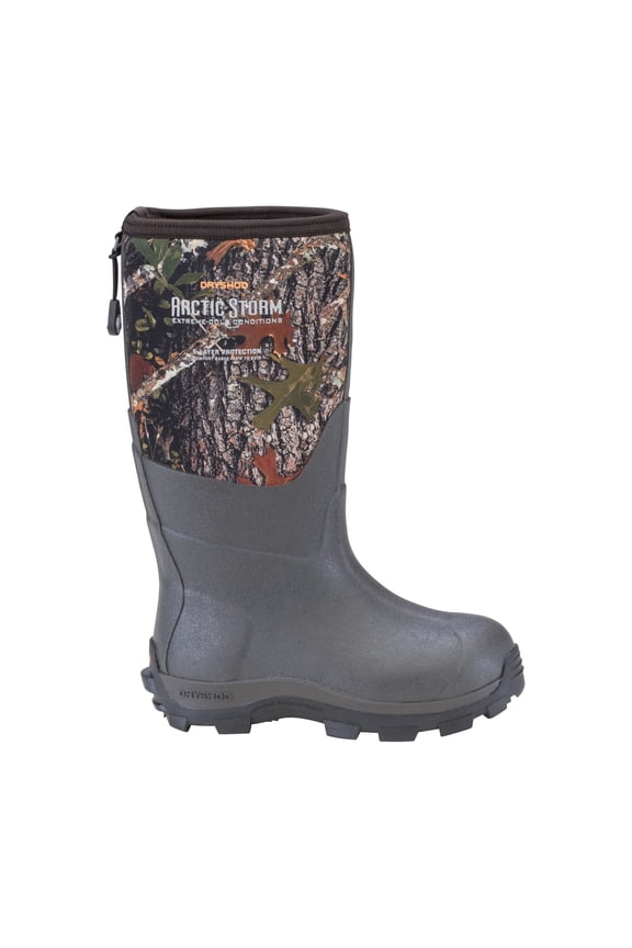 Unisex Arctic Storm Kids Hi Cut Black/Camo Boot in Size Youth 05