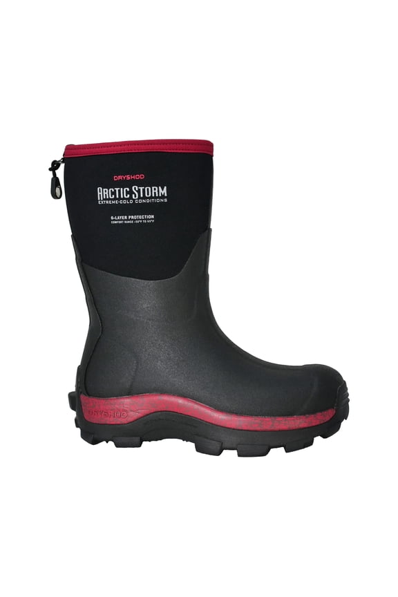 Women's Arctic Storm Mid Cut Black/Cranberry Boot in Size 11