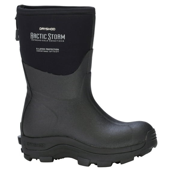 Dryshod Women's Arctic Storm Mid Work Boot - ARS-WM-BK 7 M  US