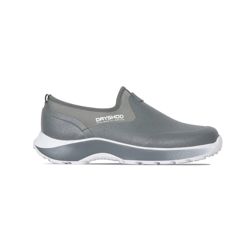 Dryshod Women's Evalusion All-Around Rain Boots, Grey/White, Size 7, Waterproof Slip-On Design (EVA-WS-GY-W07)