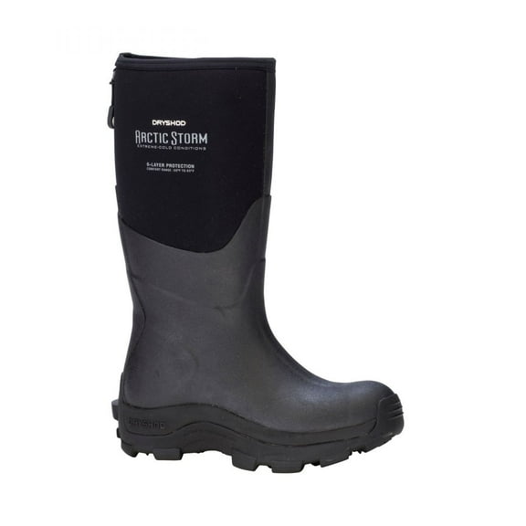 Dryshod Womens Arctic Storm Hi Winter Boot Black Grey ARS-WH-BK Waterproof Size One