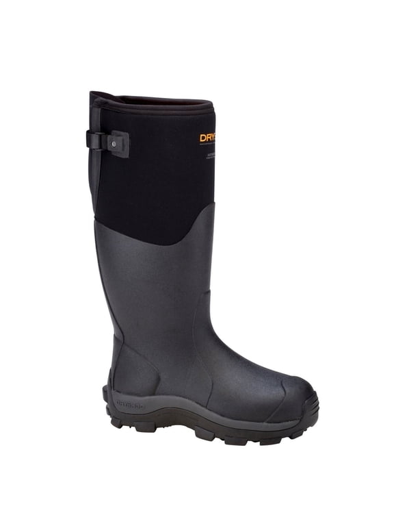 Womens Haymaker Pull On Farm Boot Black Orange Waterproof Size One