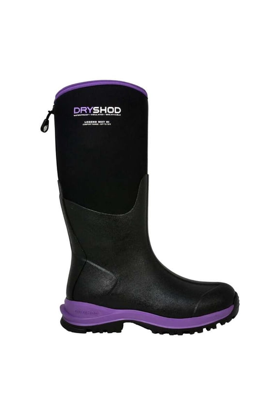 Women's Legend Mxt Adventure Rubber Boot Soft Toe Black 8 M  US