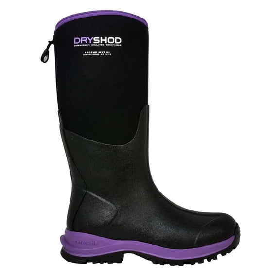 Dryshod Women's Legend Mxt Adventure Rubber Boot Soft Toe Black 8 M US
