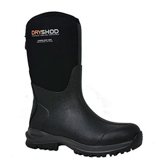 Dryshod Womens Legend MXT Mid Pull On Boot Black Grey LGX-WM-BK Waterproof