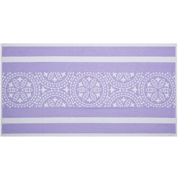 Drytek by Delilah 100% Recycled Beach Towel (Purple, 72-inch by 72-inch)
