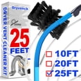 thumbnail image 1 of Dryvenck 25FT Dryer Vent Cleaner Kit , Flexible Dryer Lint Remover for Easy Cleaning with Synthetic Brush Head Use with or Without a Power Drill, 1 of 10