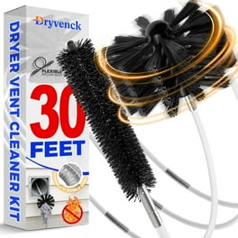 DRYVENCK Dryer Vent Cleaning Kit, Flexible Vacuum Hose Attachment