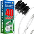 thumbnail image 1 of Dryvenck 40FT Dryer Vent Brush,Dryer Vent Cleaner for Dryer Cleaning,Use with a Power Drill,White, 1 of 10